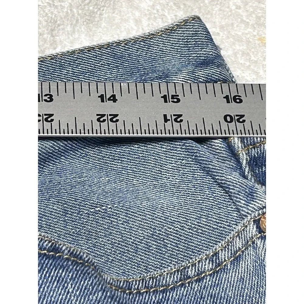 Levis 550 Relaxed Fit Tapered Leg Light Blue Denim Jeans Mens 32x32 Flawless